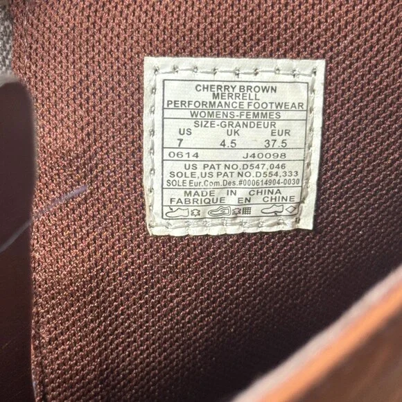 Merrell Tetra Launch Waterproof Cherry Brown Performance Footwear Size 7 Riding - Picture 7 of 7